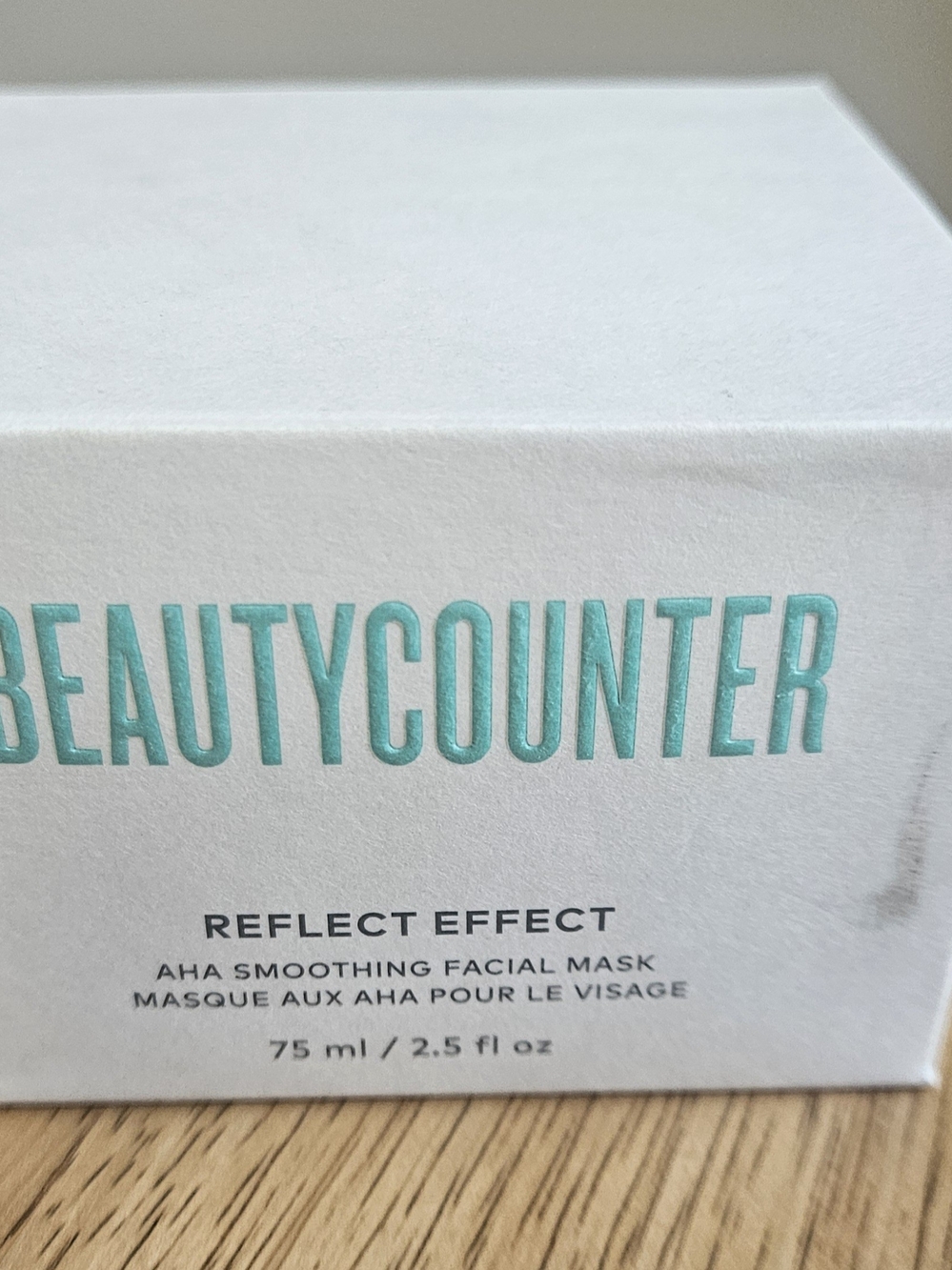 beautycounter White Box with Turquoise Logo Reflect Effect Mask 75ml Nib
